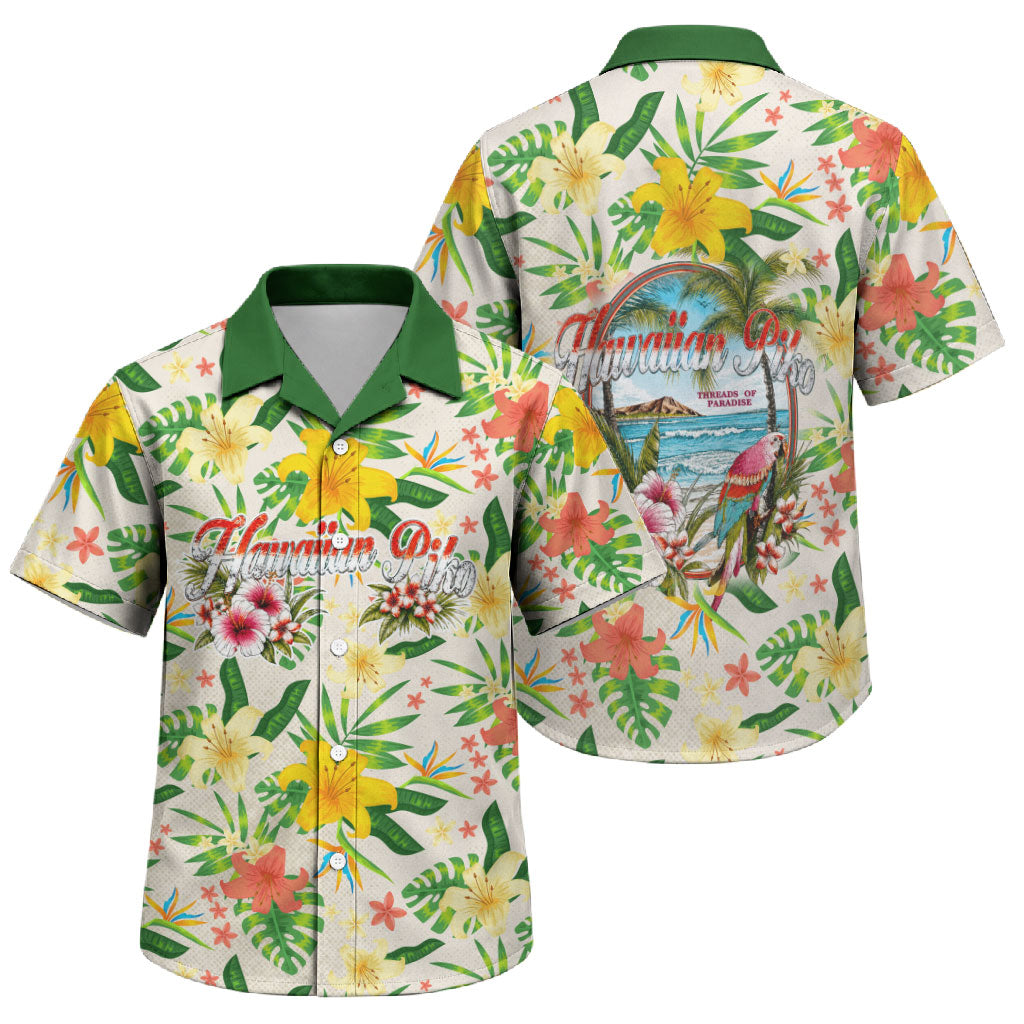 Hawaiian Piko Threads Of Paradise Aloha Family Matching Tank Maxi Dress and Hawaiian Shirt Tropical Hibiscus Plumeria