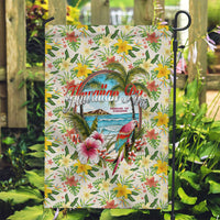 Hawaiian Piko Threads Of Paradise Aloha Garden Flag Tropical Hibiscus Plumeria