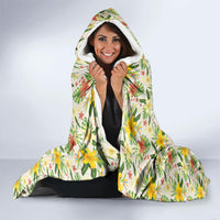 Hawaiian Piko Threads Of Paradise Aloha Hooded Blanket Tropical Hibiscus Plumeria
