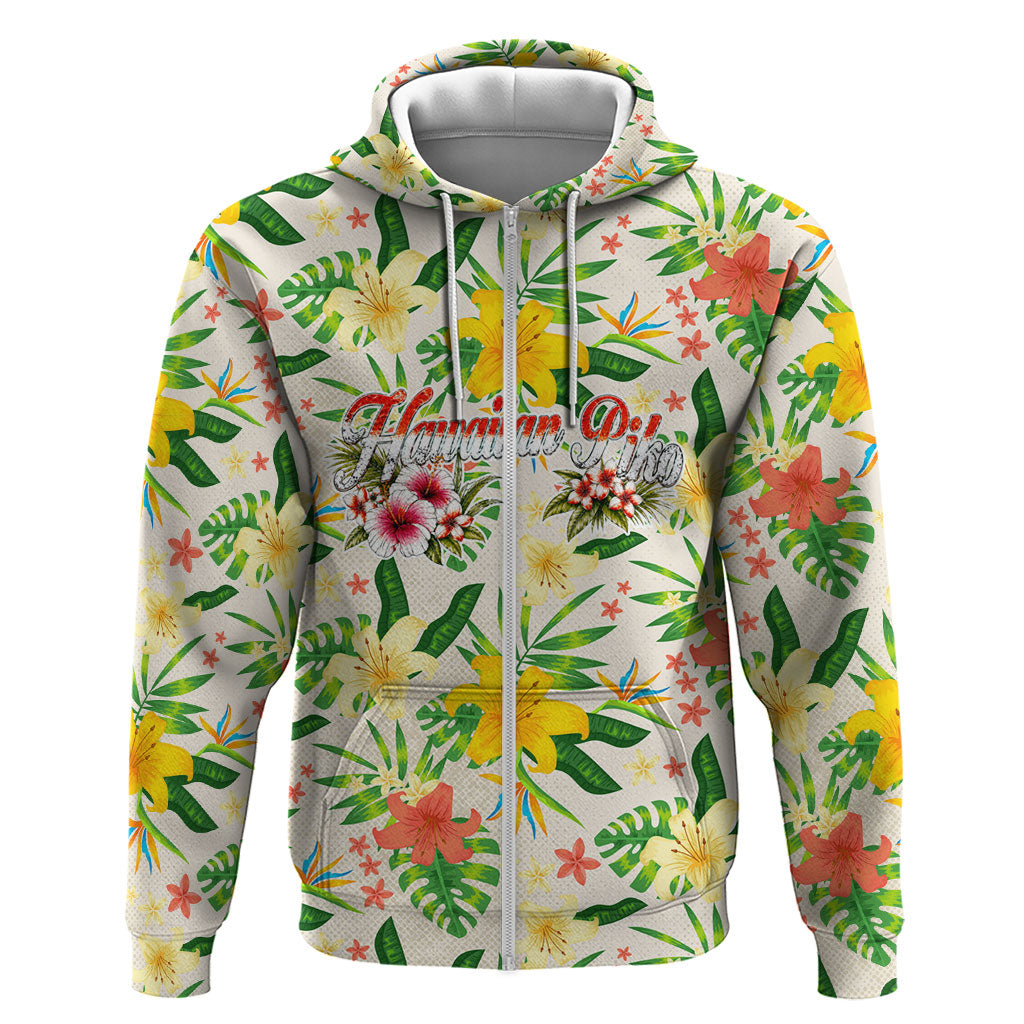 Hawaiian Piko Threads Of Paradise Aloha Hoodie Tropical Hibiscus Plumeria