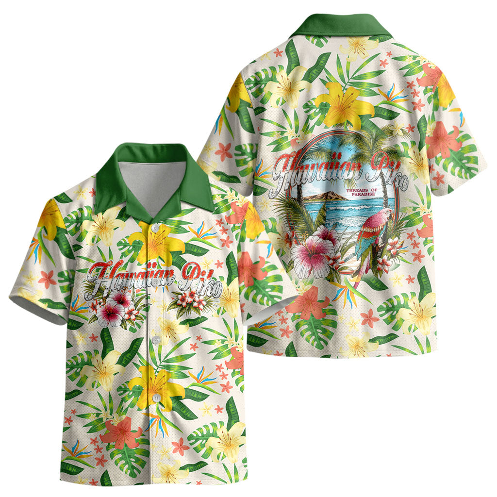 Hawaiian Piko Threads Of Paradise Aloha Kid Hawaiian Shirt Tropical Hibiscus Plumeria
