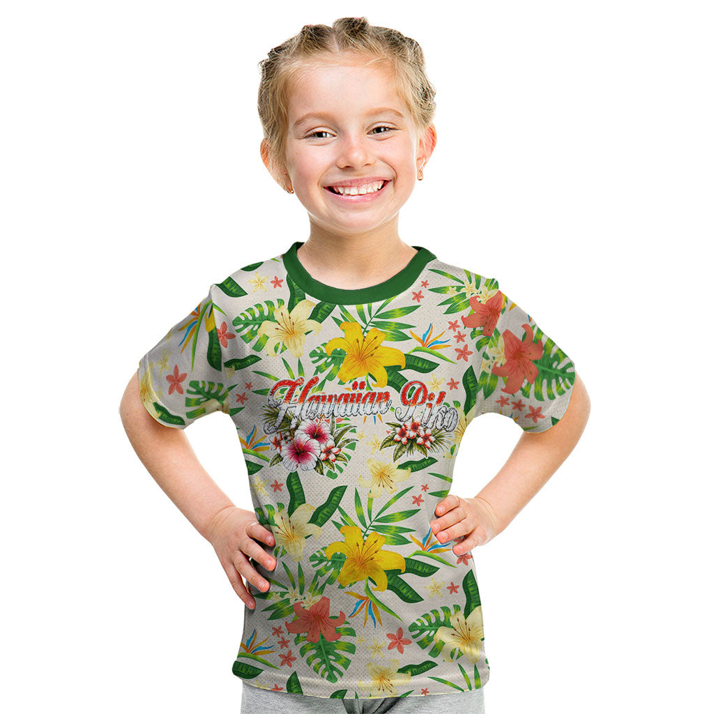 Hawaiian Piko Threads Of Paradise Aloha Kid T Shirt Tropical Hibiscus Plumeria