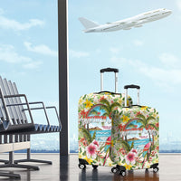 Hawaiian Piko Threads Of Paradise Aloha Luggage Cover Tropical Hibiscus Plumeria