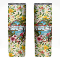 Hawaiian Piko Threads Of Paradise Aloha Skinny Tumbler Tropical Hibiscus Plumeria