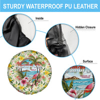 Hawaiian Piko Threads Of Paradise Aloha Spare Tire Cover Tropical Hibiscus Plumeria