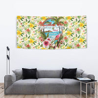Hawaiian Piko Threads Of Paradise Aloha Tapestry Tropical Hibiscus Plumeria