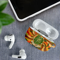 Hawaiian Piko Lani Cultivate I Ka Piko Aloha AirPods Case Retro Psychedelic Taro Leaf - Hibiscus Flowers