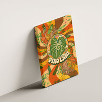 Hawaiian Piko Lani Cultivate I Ka Piko Aloha Canvas Wall Art Retro Psychedelic Taro Leaf - Hibiscus Flowers