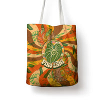 Hawaiian Piko Lani Cultivate I Ka Piko Aloha Tote Bag Retro Psychedelic Taro Leaf - Hibiscus Flowers