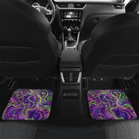 Waimanalo Hawaii Sun Rabbit Car Mats Psychedelic Trippy Neon Swirl Graphic