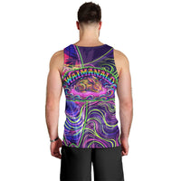 Waimanalo Hawaii Sun Rabbit Men Tank Top Psychedelic Trippy Neon Swirl Graphic