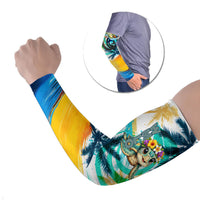 Hawaii Waimanalo Sea Turtle Arm Sleeves Cute Tropical Beach Aloha Spirit Cartoon