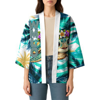 Hawaii Waimanalo Sea Turtle Kimono Cute Tropical Beach Aloha Spirit Cartoon