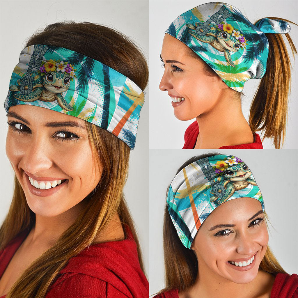 Hawaii Waimanalo Sea Turtle Neck Gaiter Cute Tropical Beach Aloha Spirit Cartoon