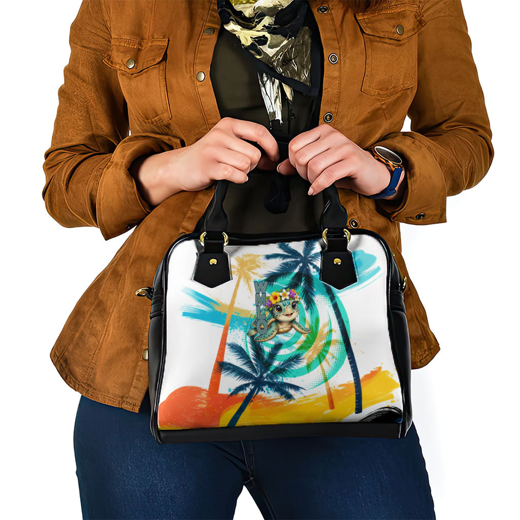Hawaii Waimanalo Sea Turtle Shoulder Handbag Cute Tropical Beach Aloha Spirit Cartoon