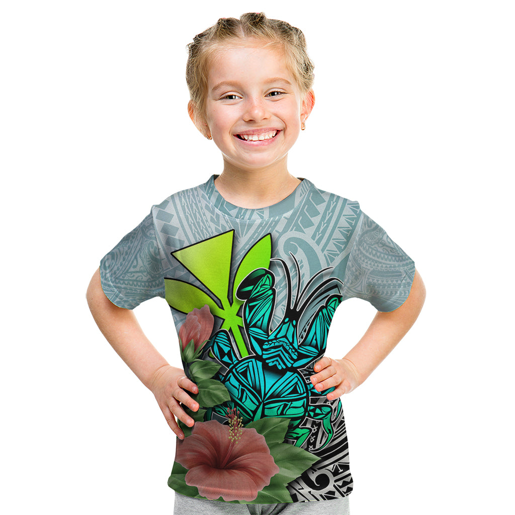Polynesian Hawaii Kid T Shirt Kanaka with Crab Tribal tattoo TS04 Multicolor - Polynesian Pride