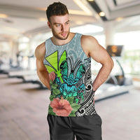 Polynesian Hawaii Men Tank Top Kanaka with Crab Tribal tattoo TS04 Multicolor - Polynesian Pride