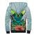 Polynesian Hawaii Sherpa Hoodie Kanaka with Crab Tribal tattoo TS04 - Polynesian Pride