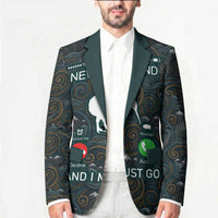 New Zealand is Calling and I Must Go Blazer Kiwi Bird Silhouette