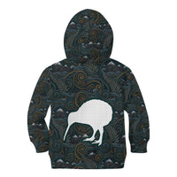New Zealand is Calling and I Must Go Kid Hoodie Kiwi Bird Silhouette