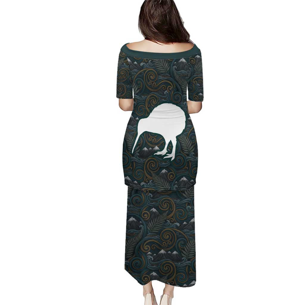 New Zealand is Calling and I Must Go Puletasi Kiwi Bird Silhouette