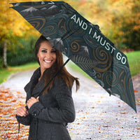 New Zealand is Calling and I Must Go Umbrella Kiwi Bird Silhouette