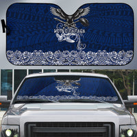American Samoa Eagle Auto Sun Shade Sea Turtle Traditional Polynesian Tribal Tattoo
