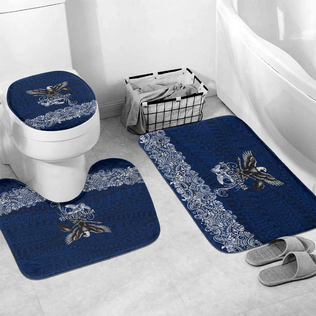American Samoa Eagle Bathroom Set Sea Turtle Traditional Polynesian Tribal Tattoo