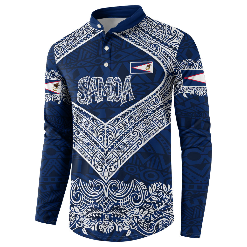 American Samoa Eagle Button Sweatshirt Sea Turtle Traditional Polynesian Tribal Tattoo