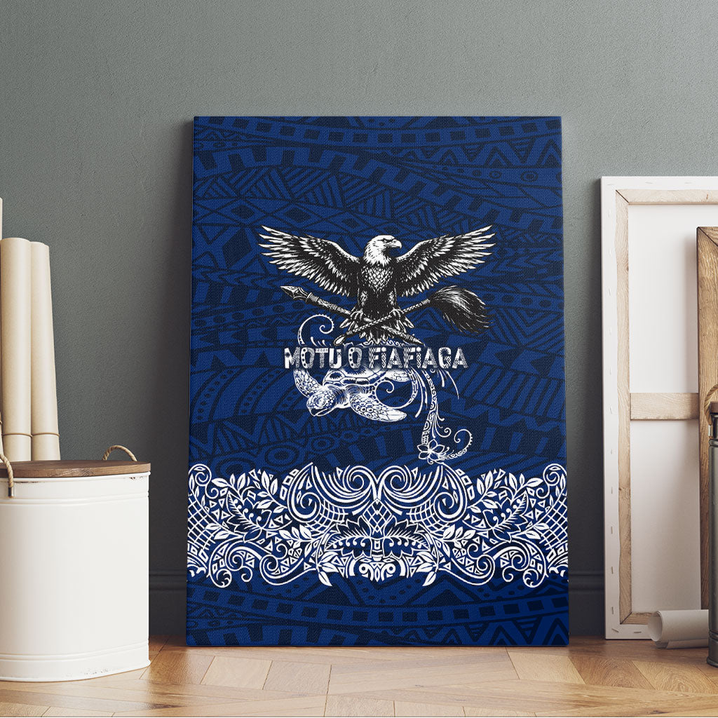 American Samoa Eagle Canvas Wall Art Sea Turtle Traditional Polynesian Tribal Tattoo