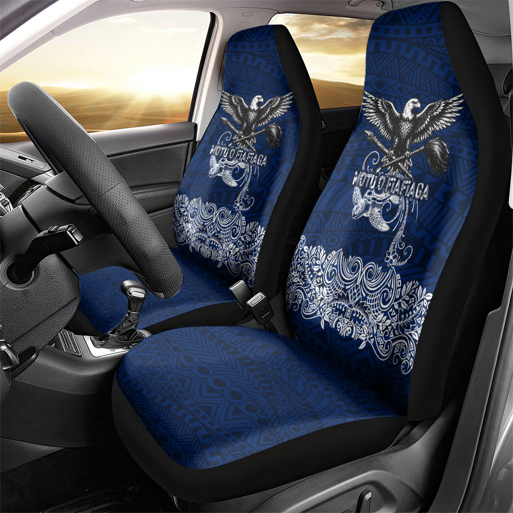 American Samoa Eagle Car Seat Cover Sea Turtle Traditional Polynesian Tribal Tattoo