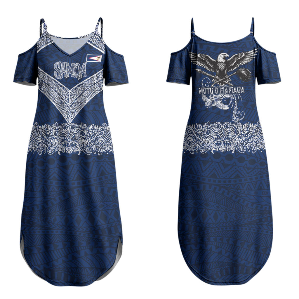 American Samoa Eagle Couples Matching Summer Maxi Dress and Long Sleeve Button Shirt Sea Turtle Traditional Polynesian Tribal Tattoo