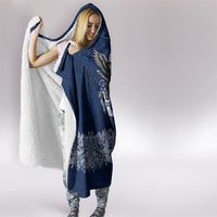 American Samoa Eagle Hooded Blanket Sea Turtle Traditional Polynesian Tribal Tattoo