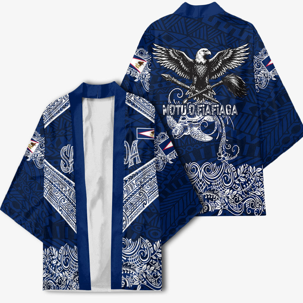 American Samoa Eagle Kimono Sea Turtle Traditional Polynesian Tribal Tattoo