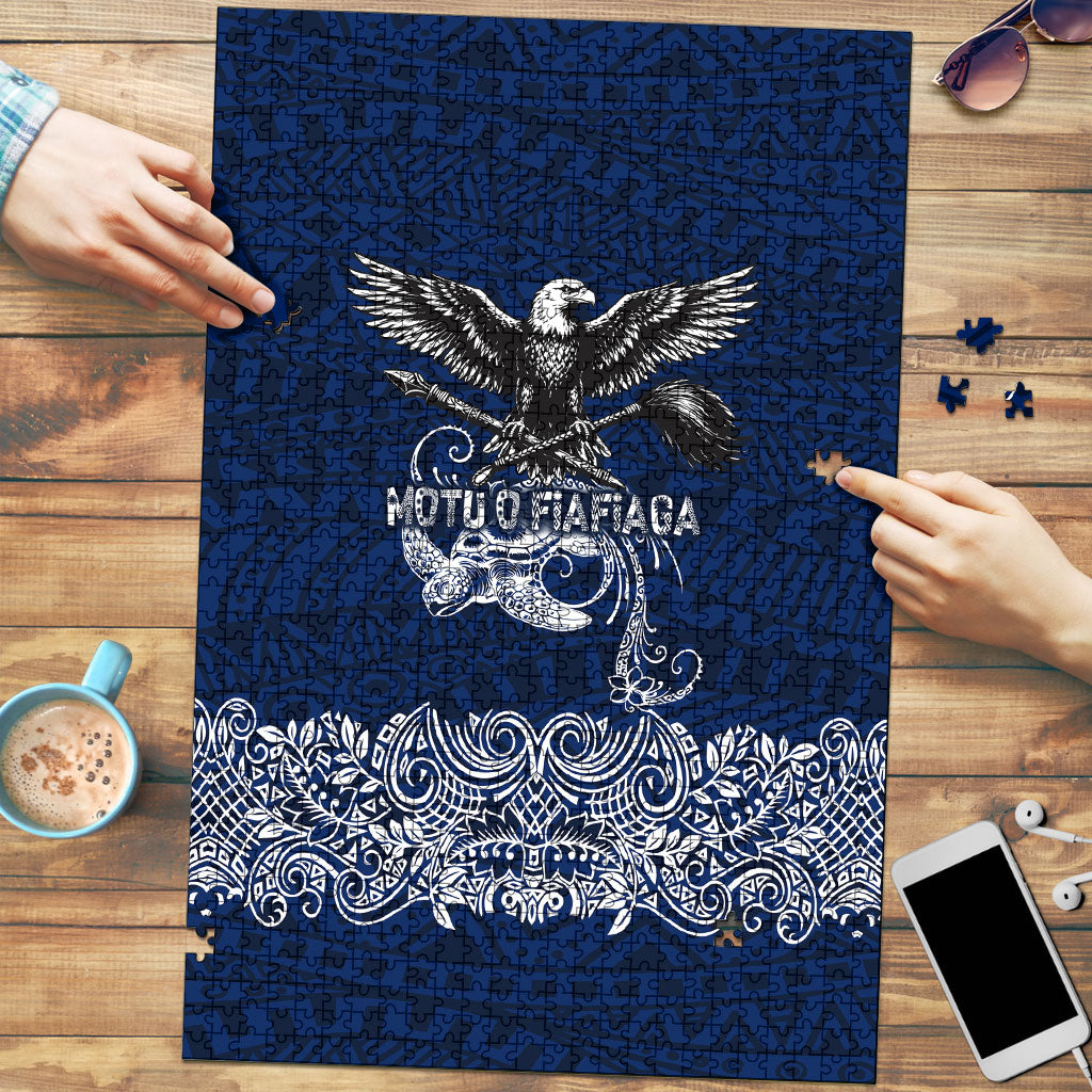 American Samoa Eagle Puzzle Sea Turtle Traditional Polynesian Tribal Tattoo