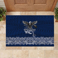 American Samoa Eagle Rubber Doormat Sea Turtle Traditional Polynesian Tribal Tattoo