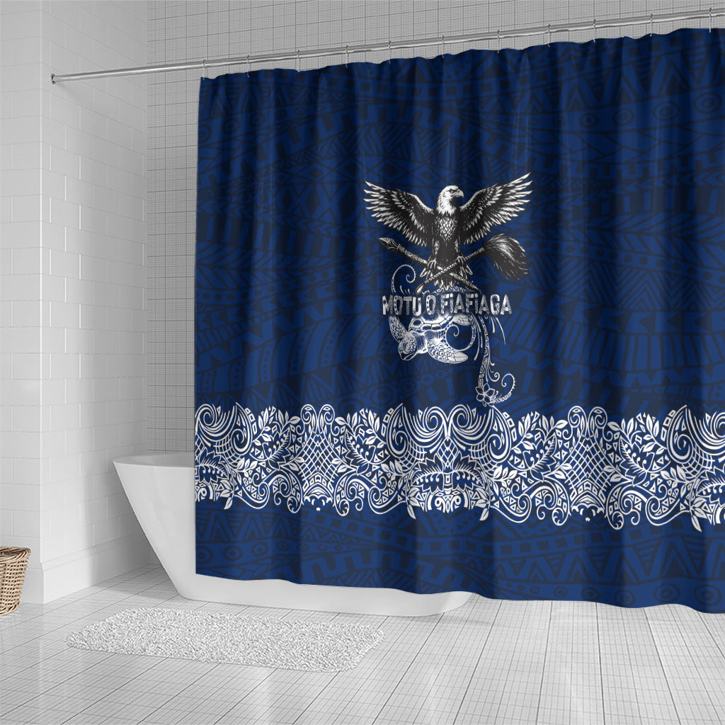 American Samoa Eagle Shower Curtain Sea Turtle Traditional Polynesian Tribal Tattoo