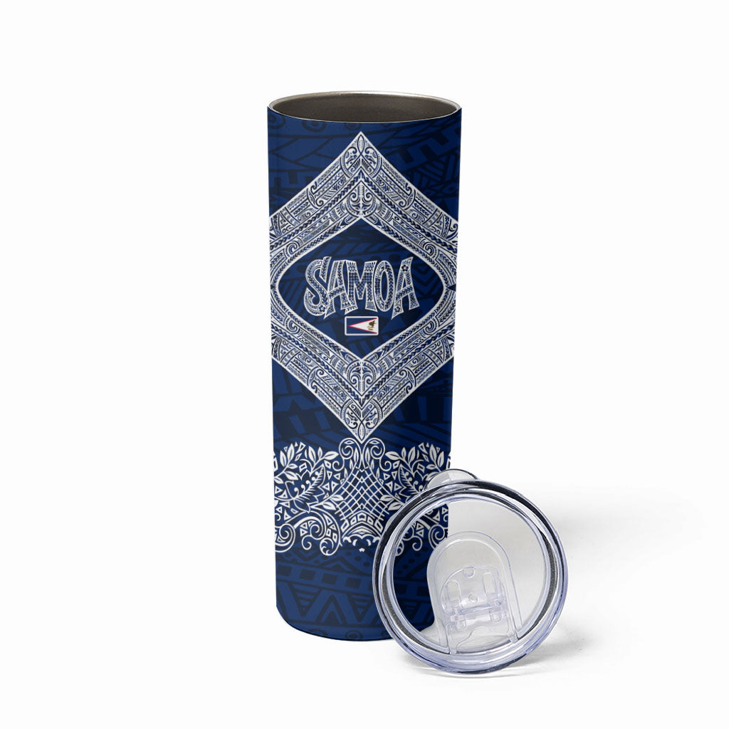 American Samoa Eagle Skinny Tumbler Sea Turtle Traditional Polynesian Tribal Tattoo