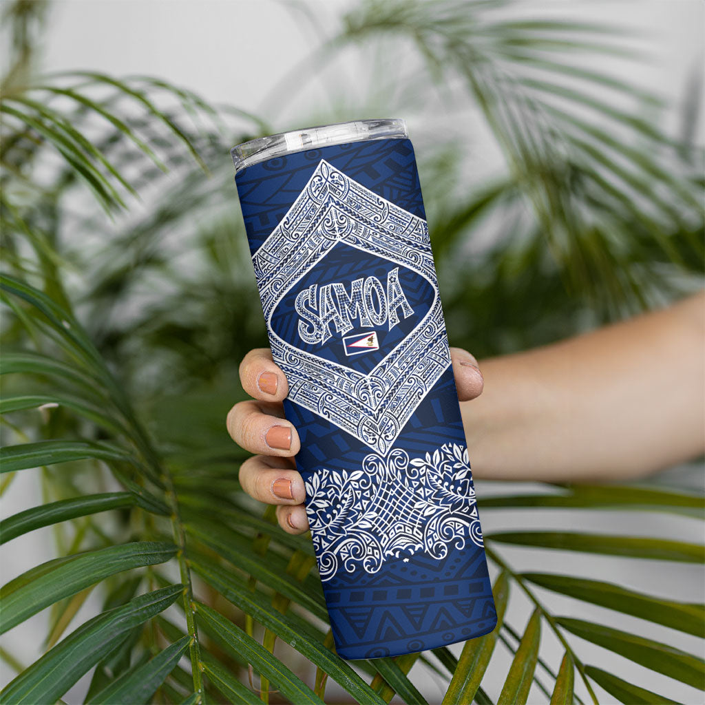 American Samoa Eagle Skinny Tumbler Sea Turtle Traditional Polynesian Tribal Tattoo