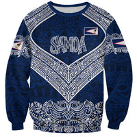 American Samoa Eagle Sweatshirt Sea Turtle Traditional Polynesian Tribal Tattoo