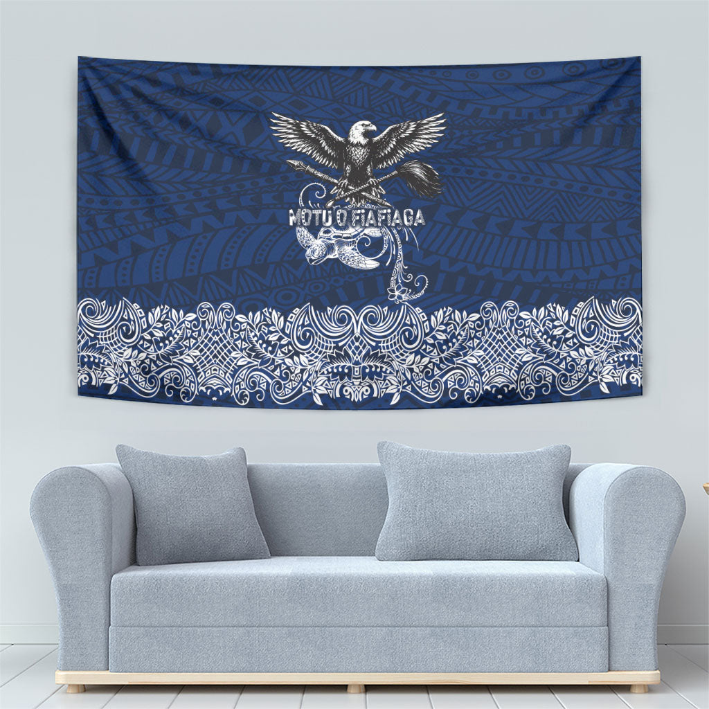 American Samoa Eagle Tapestry Sea Turtle Traditional Polynesian Tribal Tattoo