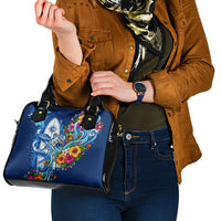 American Samoa Pago Pago Shoulder Handbag Sea Turtle And Fruit Bat - Tropical Hibiscus Flowers Polynesian