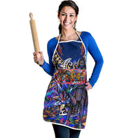 American Samoa Warrior Apron Polynesian Fruit Bat Talofa Urban Graffiti Street Art