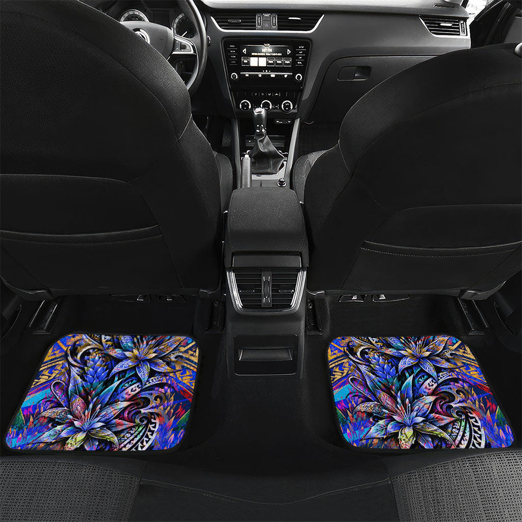 American Samoa Warrior Car Mats Polynesian Fruit Bat Talofa Urban Graffiti Street Art