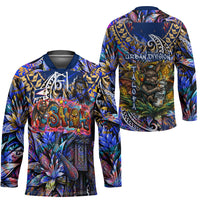American Samoa Warrior Hockey Jersey Polynesian Fruit Bat Talofa Urban Graffiti Street Art
