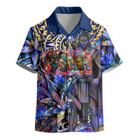 American Samoa Warrior Kid Hawaiian Shirt Polynesian Fruit Bat Talofa Urban Graffiti Street Art