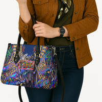 American Samoa Warrior Leather Bag Polynesian Fruit Bat Talofa Urban Graffiti Street Art