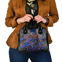 American Samoa Warrior Shoulder Handbag Polynesian Fruit Bat Talofa Urban Graffiti Street Art