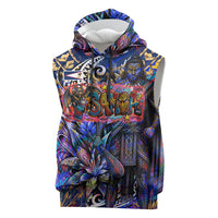 American Samoa Warrior Sleeveless Hoodie Polynesian Fruit Bat Talofa Urban Graffiti Street Art