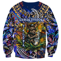 American Samoa Warrior Sweatshirt Polynesian Fruit Bat Talofa Urban Graffiti Street Art